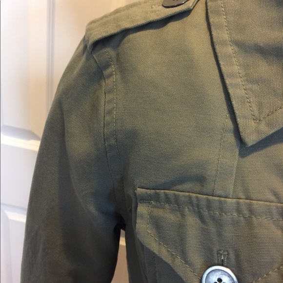 Ruff Hewn Small olive green lined utility jacket - so cute! - Picture 4 of 5